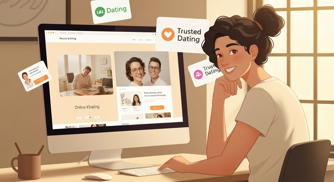 Trusted dating websites illustration